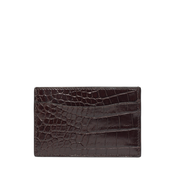 Porte-cartes en alligator