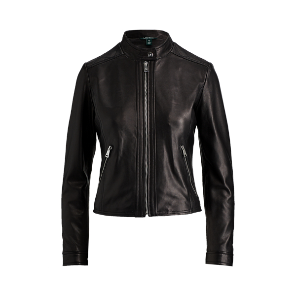 Giacca biker in agnello Ralph Lauren Donna Abbigliamento Cappotti e giubbotti Giacche Giacche da moto 