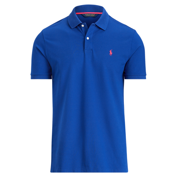 custom slim stretch mesh polo