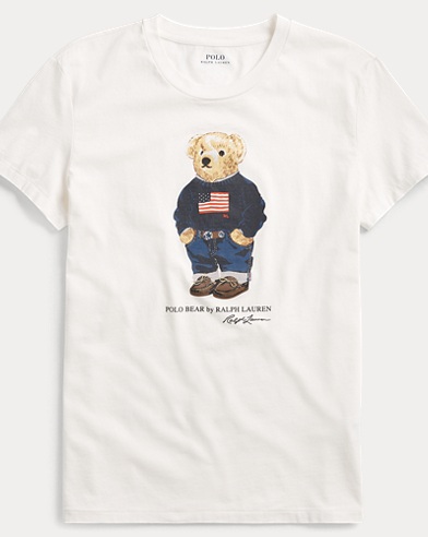 Baumwoll-T-Shirt mit Polo Bear