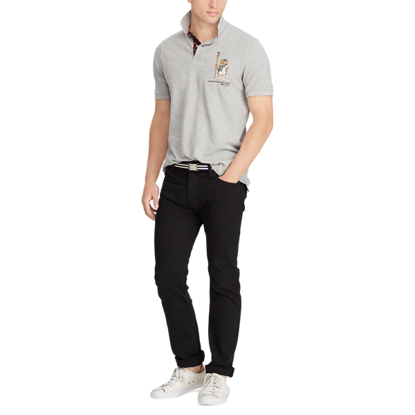 classic fit bear polo shirt
