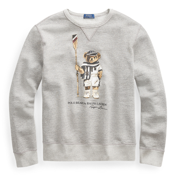 polo bear fleece sweatshirt