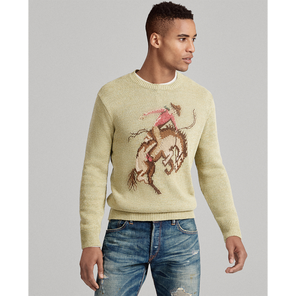 Cowboy Linen-Silk Sweater | Ralph Lauren UK