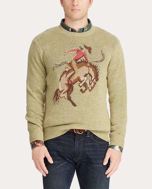 Polo Ralph Lauren Cowboy Linen-Silk Sweater 4