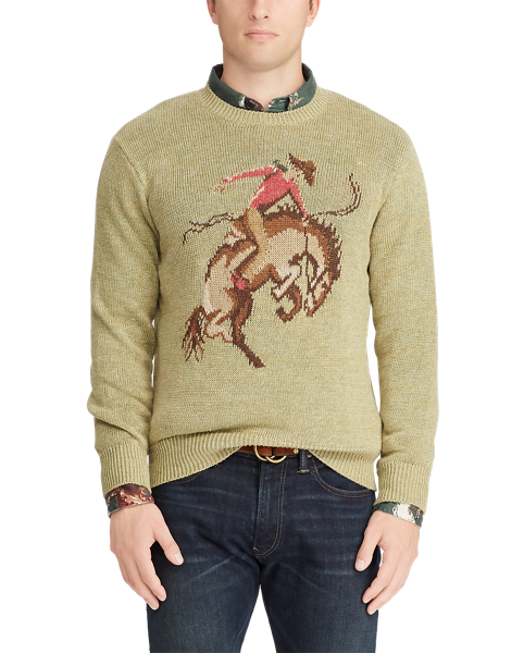 Polo Ralph Lauren Cowboy Linen-Silk Sweater 4