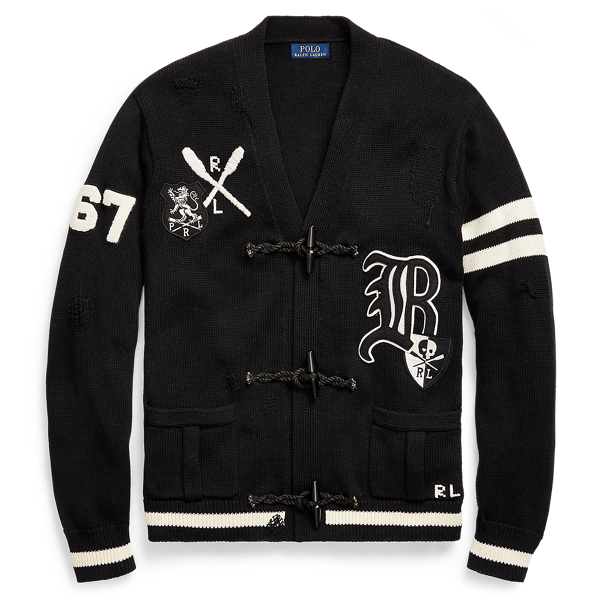 polo letterman cardigan