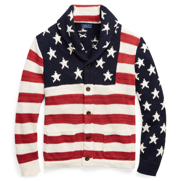 Flag Cotton-Blend Cardigan for Men | Ralph Lauren® IE