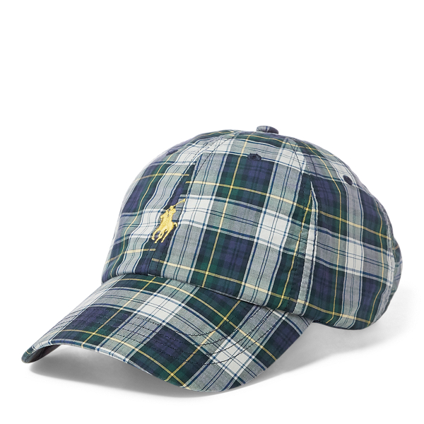 plaid polo hat