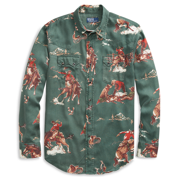 ralph lauren western shirt