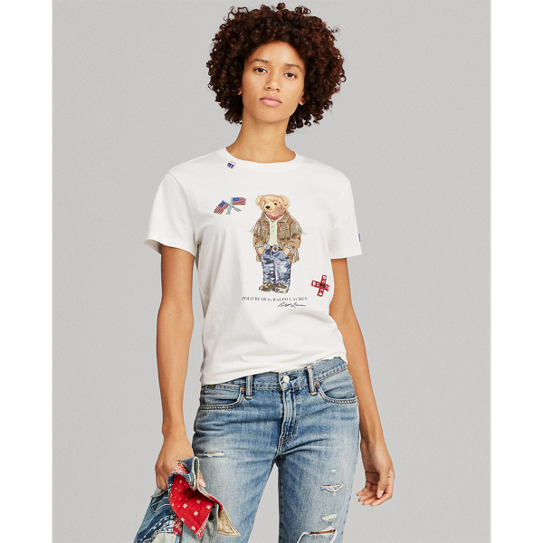 Polo Bear Cotton T-Shirt for Women | Ralph Lauren® NL