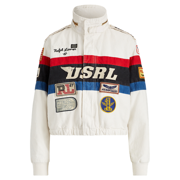 polo ralph lauren canvas racing jacket
