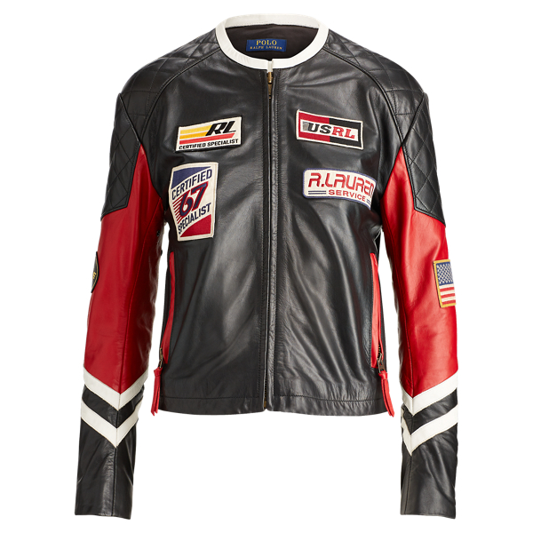 ralph lauren leather biker jacket