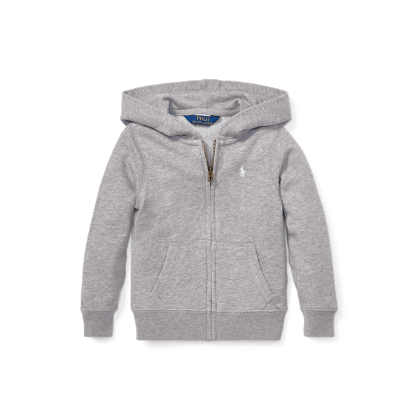 폴로 랄프로렌 여아용 프렌치 테리 후드티 - 라이트 그레이 Polo Ralph Lauren French Terry Hoodie 438705
