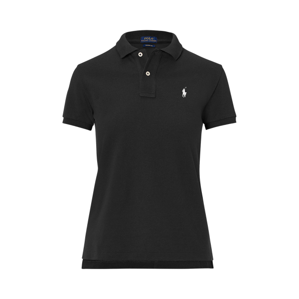 ralph lauren black polo shirt womens