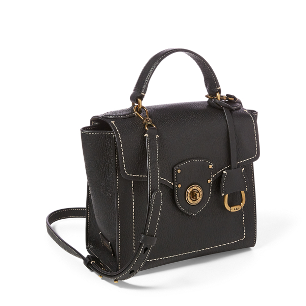Leather Crossbody Satchel Bag for Women Ralph Lauren® GI