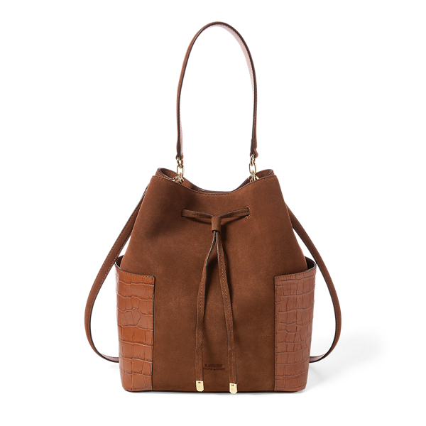 ralph lauren suede handbag