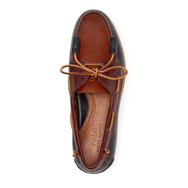 polo ralph lauren merton leather boat shoe