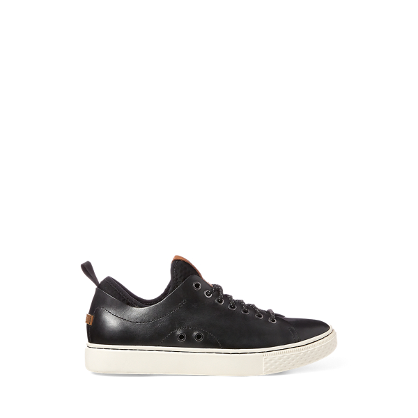 polo ralph lauren dunovin leather sneaker