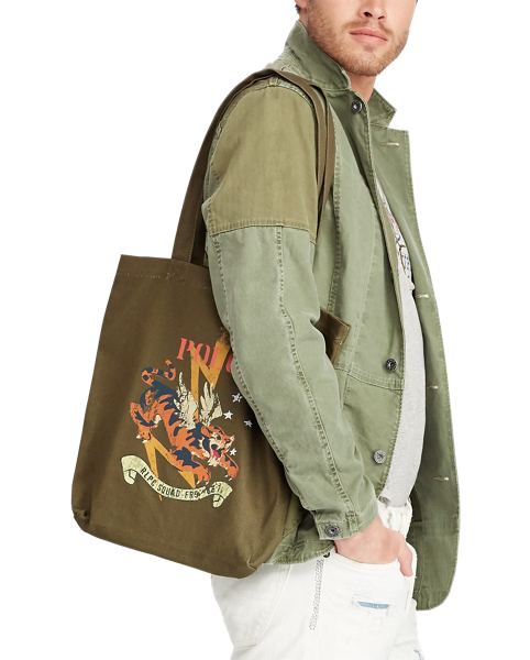  Polo  Ralph Lauren Military  Tiger Canvas Tote  6