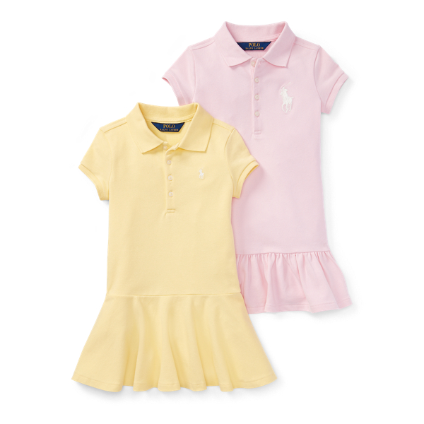 girls yellow polo dress