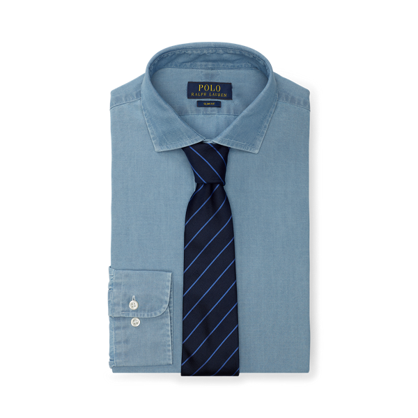 Chemise cintrée en chambray