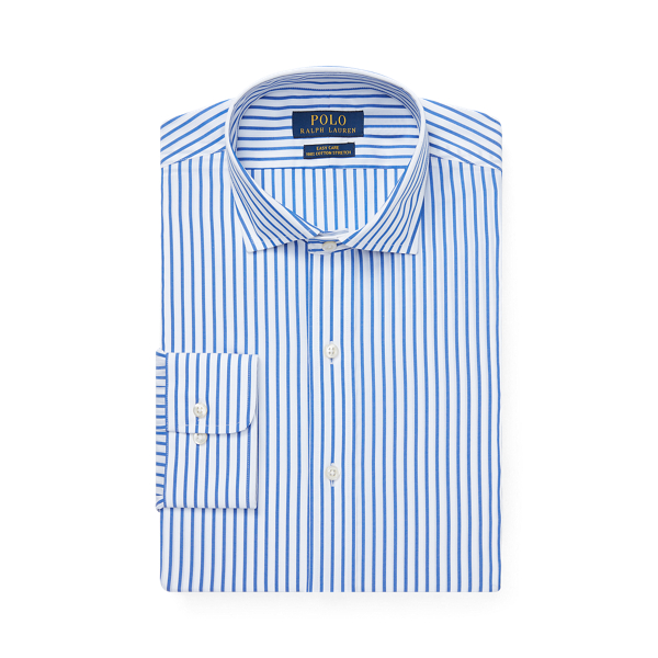 폴로 랄프로렌 셔츠 Polo Ralph Lauren Custom Fit Striped Shirt,True Blue/White