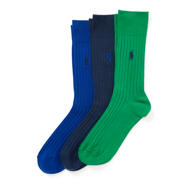 RibKnit Trouser Sock 3Pack for Men Ralph Lauren® UK
