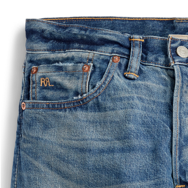 RRL Lage rechte pijp Lansford Selvedge jeans 8