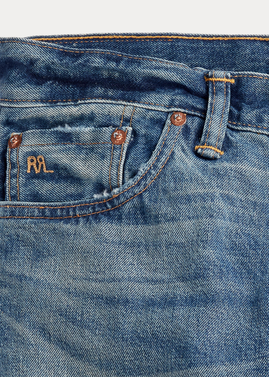 RRL Lage rechte pijp Lansford Selvedge jeans 8