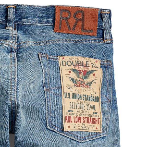 RRL Lage rechte pijp Lansford Selvedge jeans 10