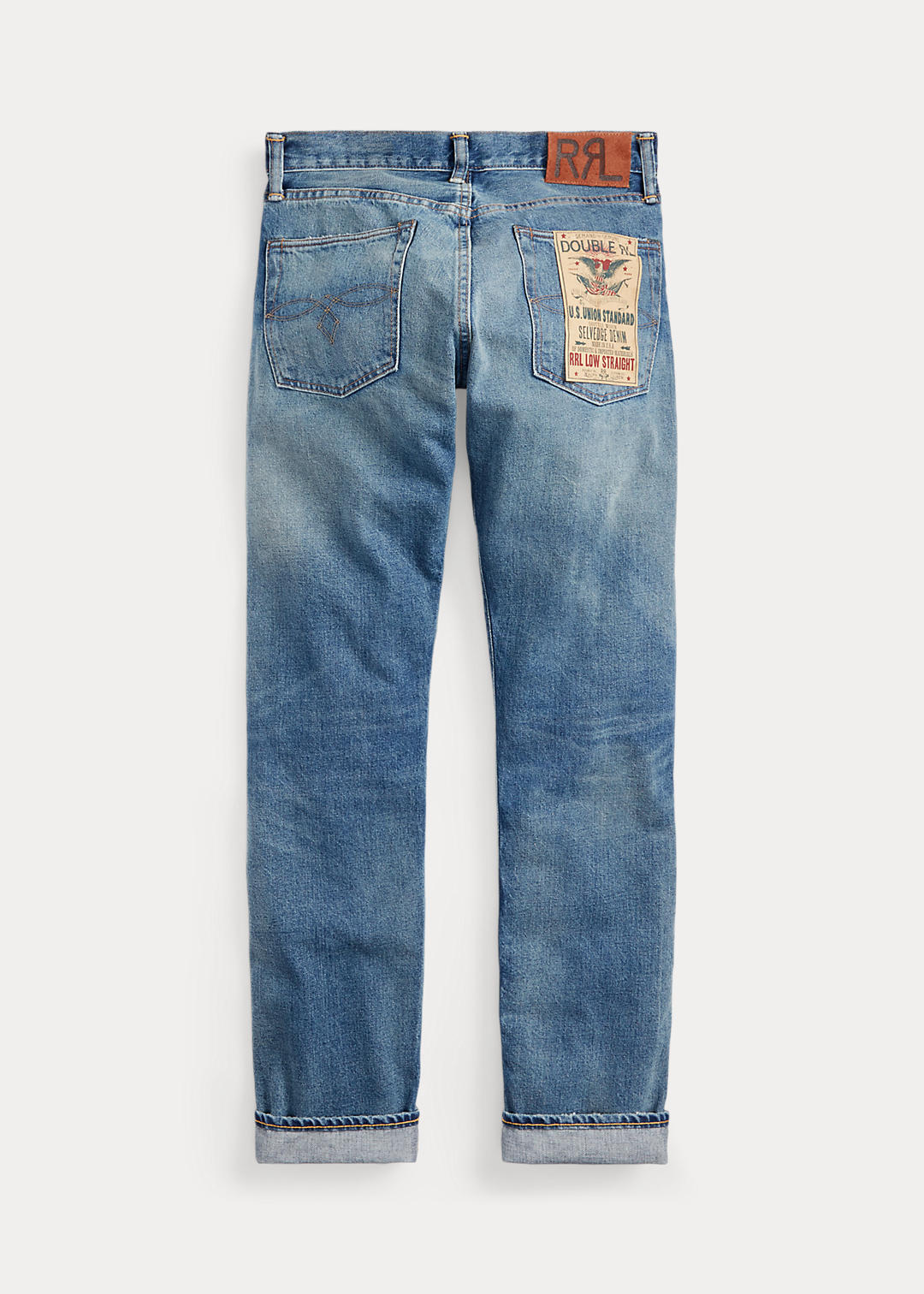 RRL Lage rechte pijp Lansford Selvedge jeans 3