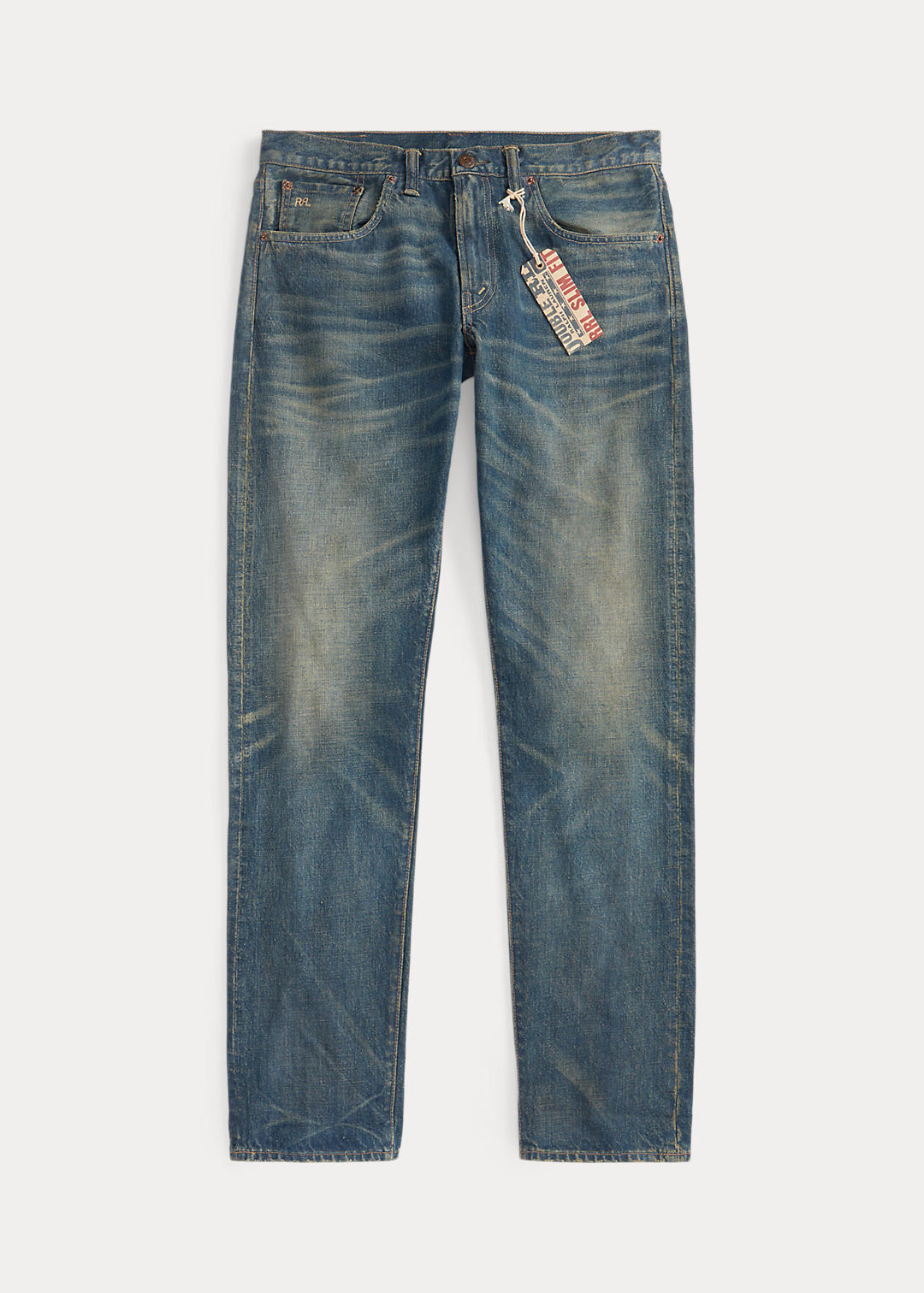 RRL RRL Denim Pants Men 30 ~ 30 Jeans Slim Straight Logo Cotton From Japan Genuine 
