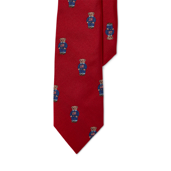 Ralph Lauren Bambino Accessori Cravatte e accessori Cravatte Cravatta in twill con Polo Bear 