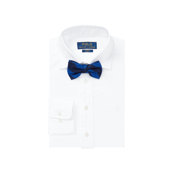 BOYS 6-14 YEARS Slim fit katoenen net overhemd 2