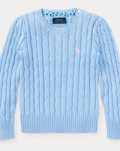 Cable-Knit Cotton Sweater