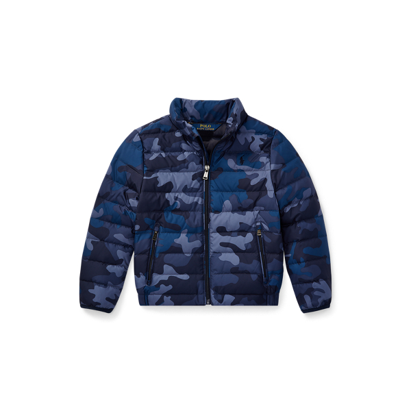 polo camo down jacket