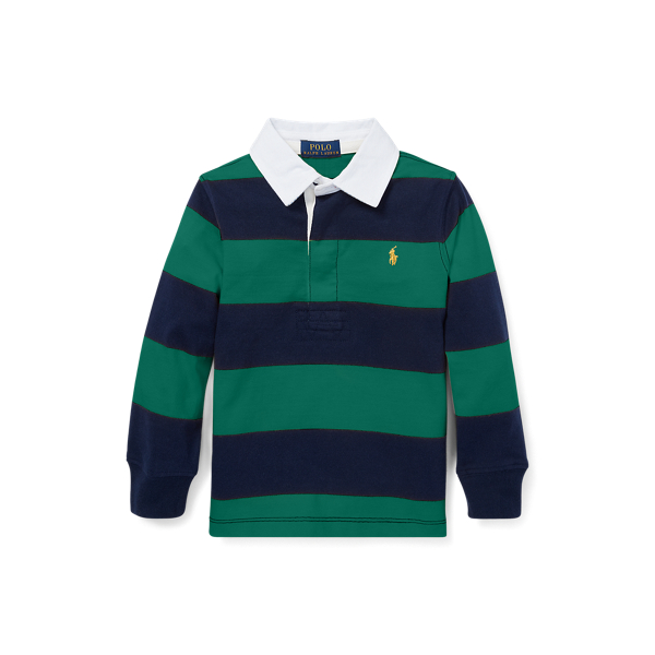 striped cotton rugby shirt