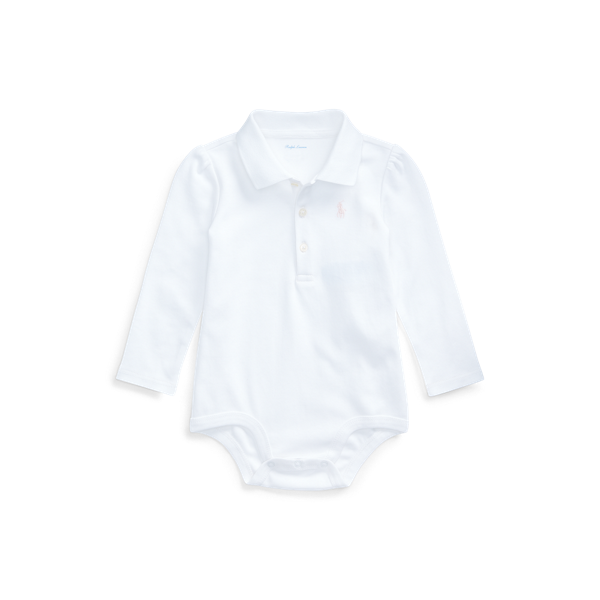 Body polo bébé interlock de coton