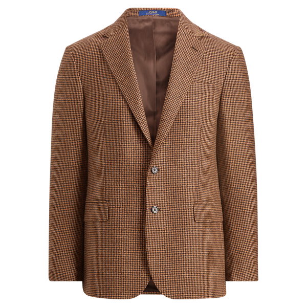 polo ralph lauren houndstooth tweed blazer