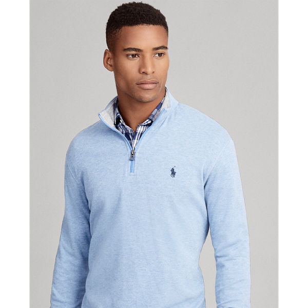 polo ralph lauren luxury jersey half zip sweatshirt