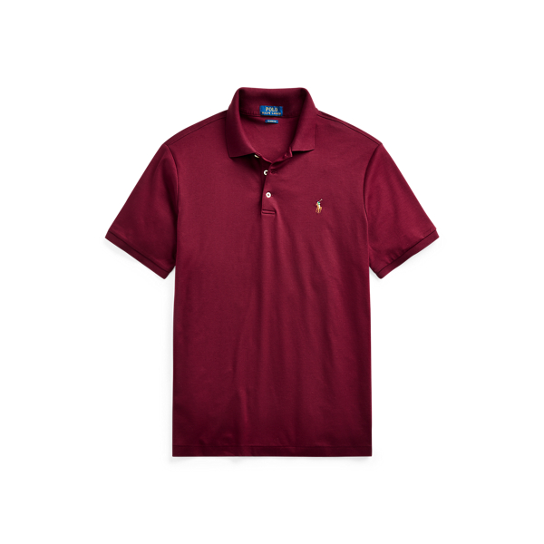 Ralph Lauren Classic Fit Soft Cotton Polo Shirt In Classic Wine