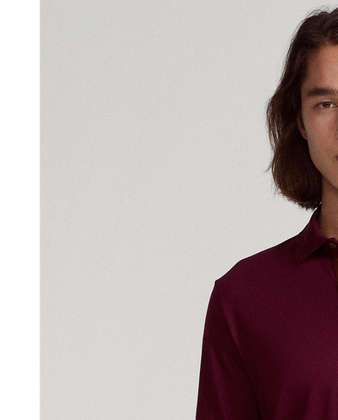 Classic Fit Long-Sleeve Polo