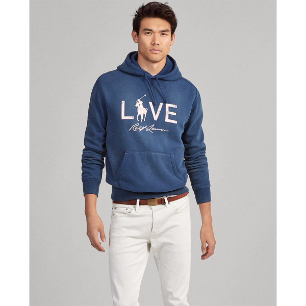 pink pony fleece hoodie ralph lauren