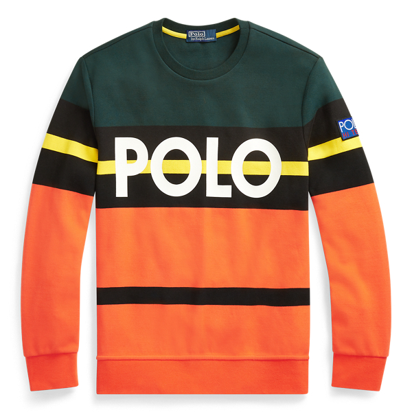 orange polo sweatshirt
