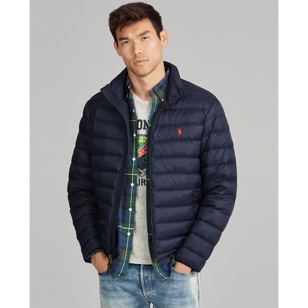 polo men's packable down jacket