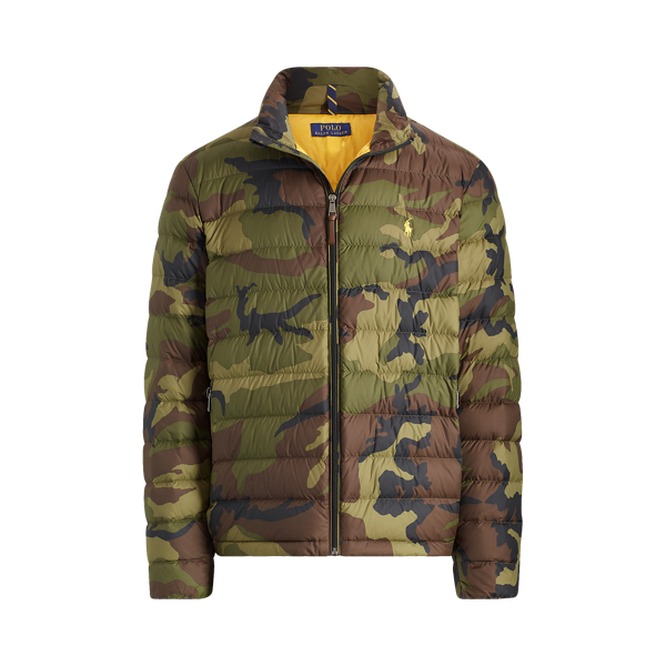 polo ralph lauren camo packable down vest