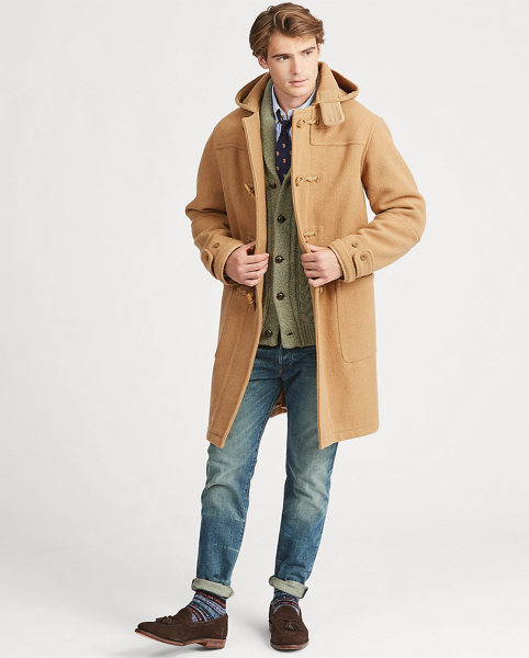 Polo Ralph Lauren Wool Twill Hooded Duffel Coat 1