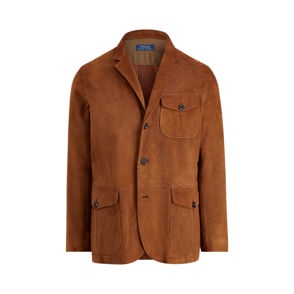 ralph lauren faux suede sport coat