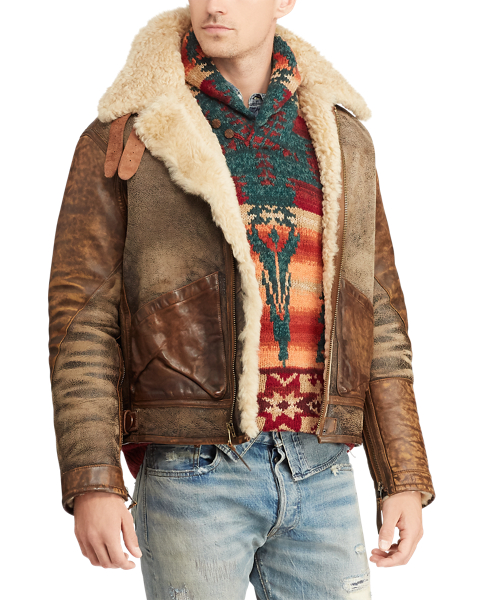 Polo Ralph Lauren Shearling Bomber Jacket 4