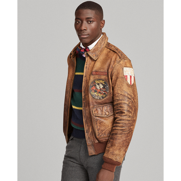 Top 32+ imagen ralph lauren flight jacket